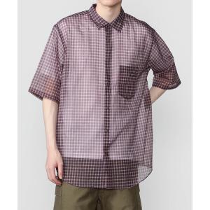 シャツ 半袖 迷迭香 |「別注」ナイロン メッシュシャツ MEN メンズ