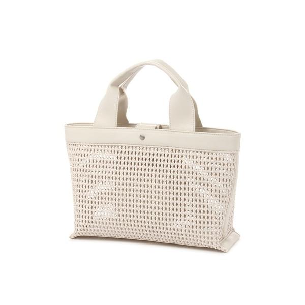 トートバッグ 「cache cache(カシュカシュ)」横長メッシュトート/689402 レディース