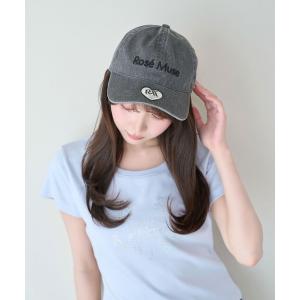 キャップ 帽子 Basic washed cap レディース