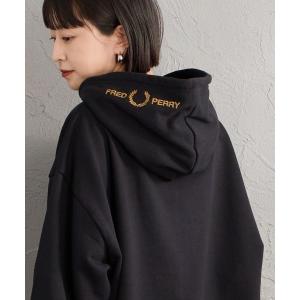 フレッドペリー パーカー 「WEB先行予約」「FRED PERRY/フレッドペリー」 別注 フードロゴ刺繍スウェットパーカー レディース メンズ