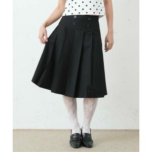スカート 夏 DOUBLE BOTTON SKIRT/ダブルボタンスカート