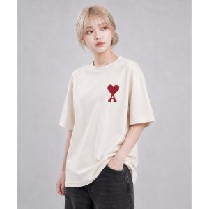 tシャツ 半袖 AMI PARIS / Ami De Coeur Logo-Embroidered T-Shirt レディース メンズ