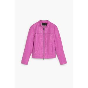 Desigual（デシグアル） レザージャケット ライダース ピンクバイカー
