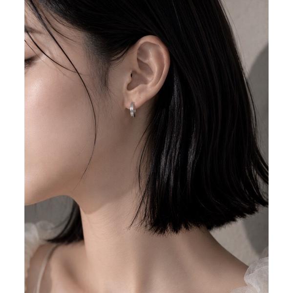 つけっぱなし サージカルステンレス アレルギー対応 ピアス ワイドプレートループピアス（ユニセックス...