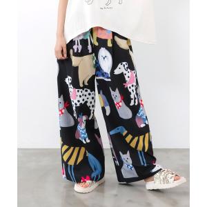 ワイドパンツ パンツ ScoLar(スカラー) 3柄展開 リラックスワイドパンツ レディース