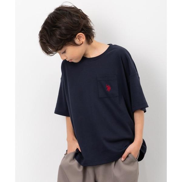 tシャツ 「U.S. POLO ASSN.」別注 ワンポイント刺繍 胸ポケット オーバーサイズTシャ...