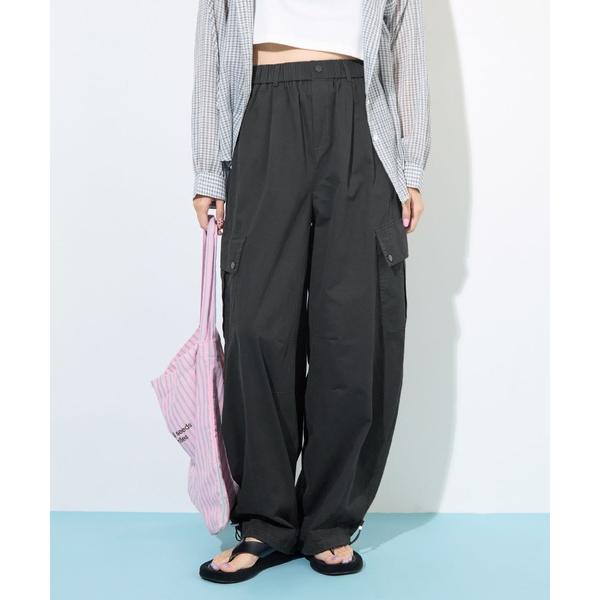 ワイドパンツ カーゴパンツ バルーンシルエットカーゴパンツ レディース
