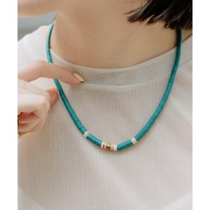 ネックレス ターコイズチューブネックレス レディースの商品画像