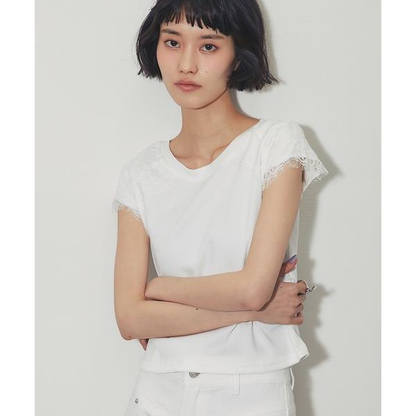 tシャツ レースドッキングT レディース