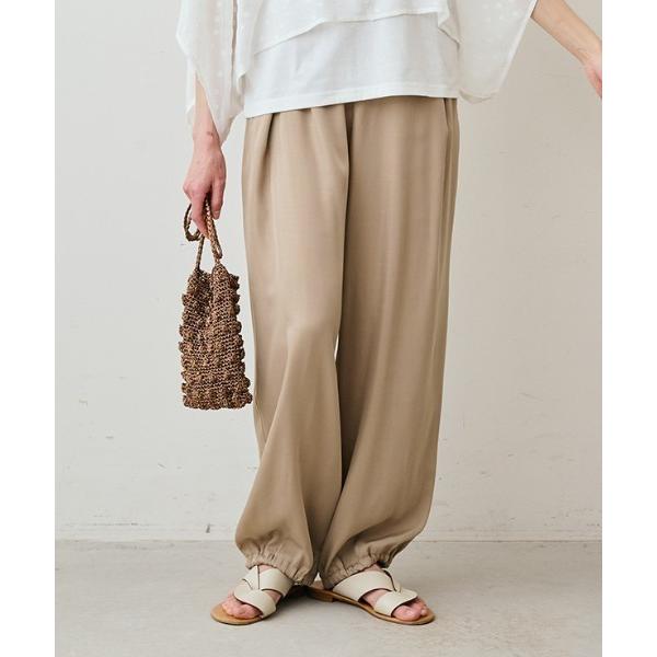 パンツ 「低身長／高身長サイズあり」リブ　イン　コンフォート　薄・軽・美！　接触冷感細見えとろとろイ...