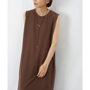 ワンピース LC/LLL ノースリマキシワンピース/バックタックノースリワンピース