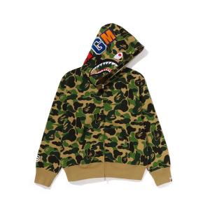 A BATHING APE（アベイシングエイプ） パーカー NEON CAMO SHARK FULL