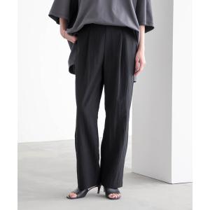 パンツ 「低身長/高身長向けサイズ有」ひんやり軽やかストレートパンツ「サスティナブル」 レディース