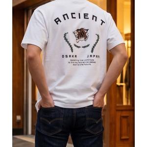 tシャツ 「和華」和柄バックプリントTシャツ/5色展開｜虎・日本地図 スラブ素材 大人カジュアル ストリート アメカジ 半袖 メンズ メンズ