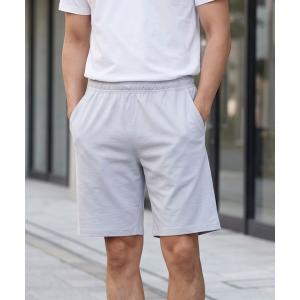 ハーフパンツ パンツ 短パン 「接触冷感で快適・着回し抜群」スウェットハーフパンツ/4色展開｜ショートパンツ ルームウェア スポーツ カジュアル メンズ …