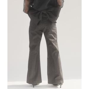ジーンズ デニム デニムパンツ バックリボンラメデニムパンツ レディース