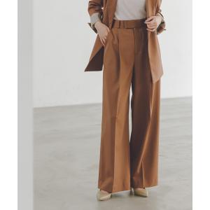 ワイドパンツ スラックス パンツ 「追加・WEB限定カラーあり」エステルツイルストレッチスラックスパンツ レディース