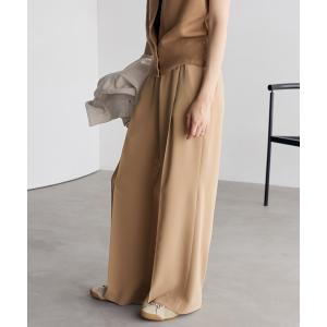 ワイドパンツ スラックス パンツ 「追加」les Tendre easy care スラックス 2 レディース