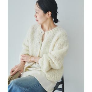 カーディガン HAND KNIT ジャンボタム カーディガン レディース