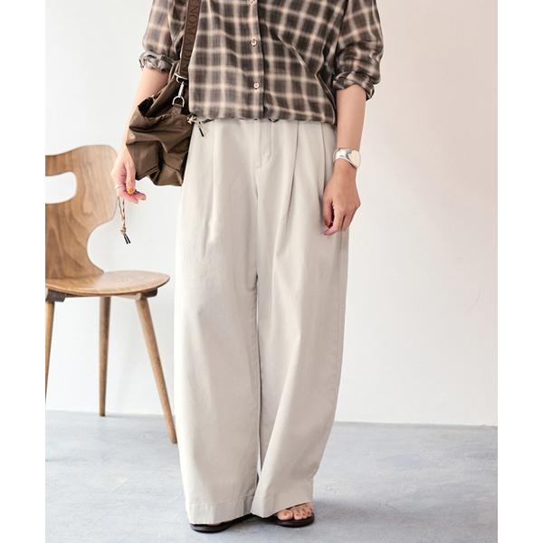 ワイドパンツ チノパン SLOUCHY LIGHT CHINO パンツ レディース