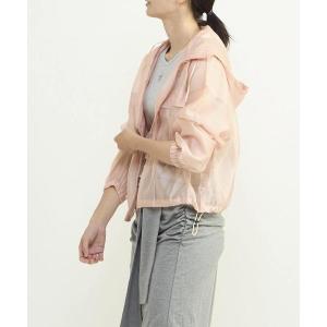 ブラウス シャツ SHEER LIGHT ZIP HOODIE レディース