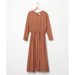 「URBAN RESEARCH DOORS」 長袖ワンピース ONE ブラウン レディース