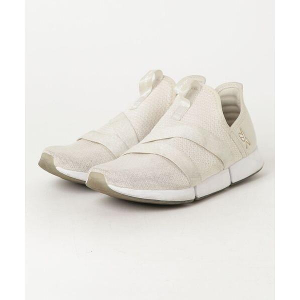 「Reebok」 ローカットスニーカー 24.5cm ベージュ レディース