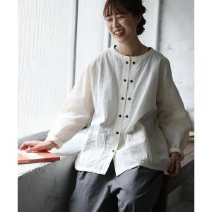 「soulberry」 長袖シャツ 3L アイボリー レディース