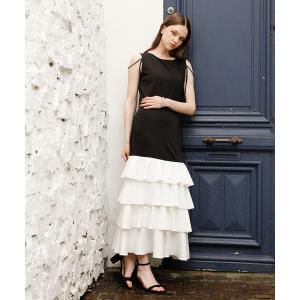 ワンピース Wave Tiered Cut Dress