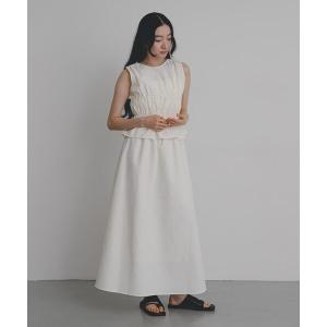 ワンピース シャーリングギャザーセットワンピース
