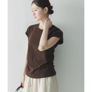 tシャツ 半袖 サイドギャザーカットソー レディース