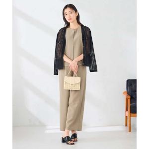 サロペット オーバーオール 「接触冷感/アンチピリング」ワイドパンツオールインワン レディース