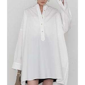 ブラウス シャツ 「1枚で主役級/体型カバー」チュニックシャツ レディース