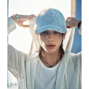 キャップ 帽子 「Stray Kids ヒョンジン着用」GUESS ゲス WASHED Cap キャップ MQ1A1051 レディース メンズ