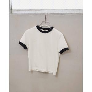 todayful tシャツ 半袖 TODAYFUL Compact Ringer Tee レディース