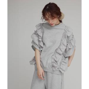トレーナー スウェット ビッグ フリル スウェット プルオーバー / Big Frill Sweatshirt Pullover レディース