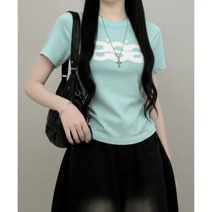 tシャツ 半袖 ロゴプリント 半袖Tシャツ レディース