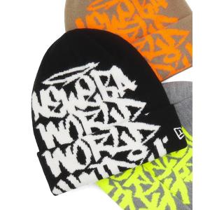 ニューエラ ニット帽 ニットキャップ メンズ ニューエラ カフニット帽 グラフィティロゴ メンズ レディース｜ZOZOTOWN Yahoo!店