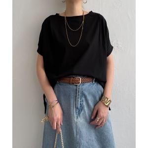 tシャツ 半袖 「プチプラ1990円お得だ値」冷感ショルダータックプルオーバー「接触冷感」 レディース