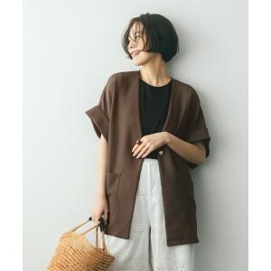 ジャケット ノーカラージャケット ＩＥＤＩＴ　ノーカラーメッシュジャケット レディース