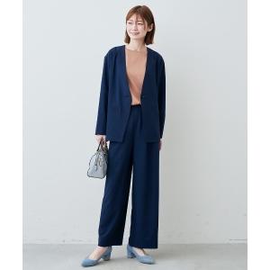 セットアップ ＩＥＤＩＴ　接触冷感・吸汗速乾・ＵＶカット　スマート見えして快適なパッカブルスーツ レディース