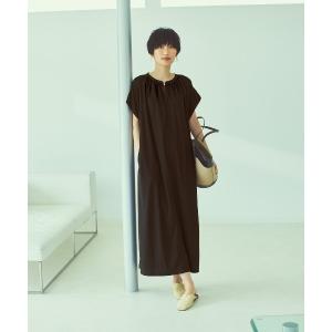 ワンピース ＩＥＤＩＴ　抗菌防臭・接触冷感・ＵＶカット　落ち感かのこカットソー素材が上品なわきシェードワンピース