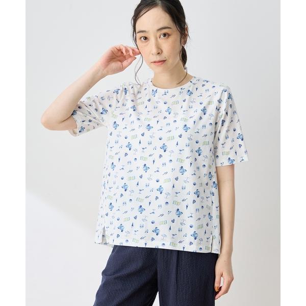 tシャツ 半袖 ひやさらプレミアムプリントTシャツ レディース
