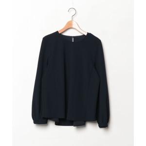 「GLOBAL WORK」 長袖カットソー L ネイビー レディース