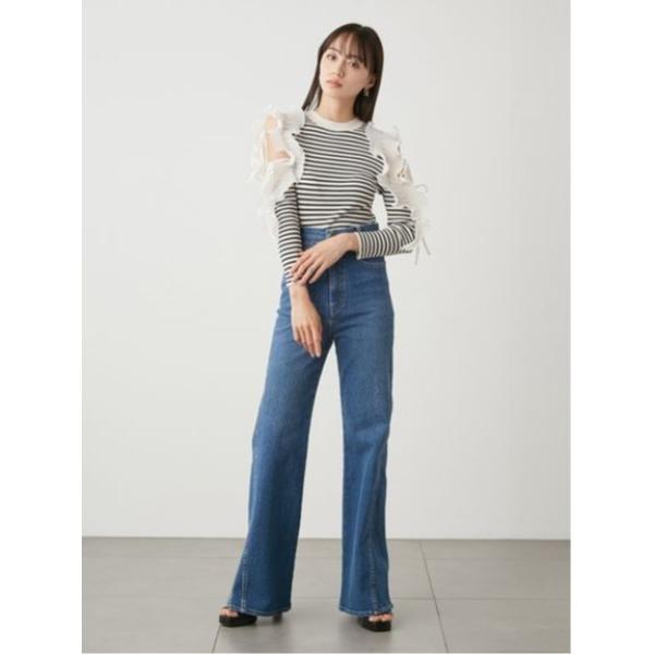「SNIDEL」 デニムパンツ 0 ブルー レディース
