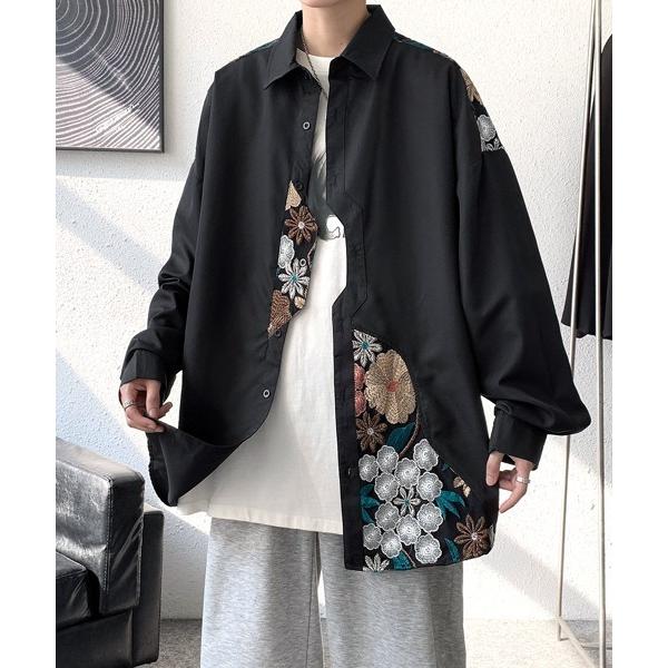「FVLMEN」 長袖シャツ MEDIUM ブラック メンズ