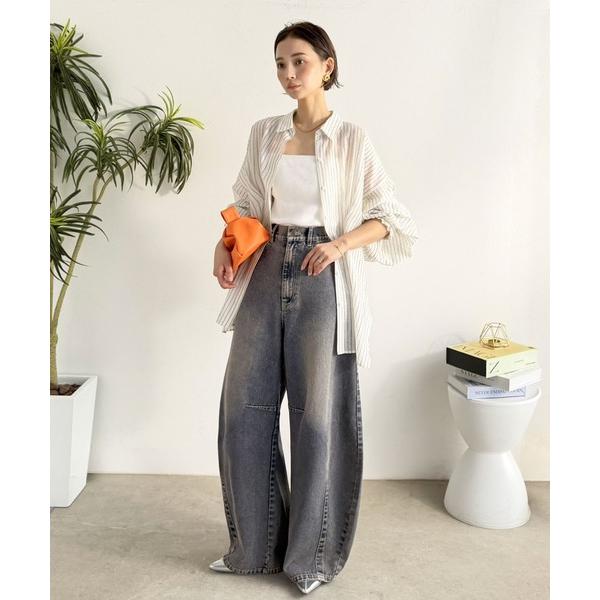 「Java」 デニムパンツ MEDIUM ネイビー レディース