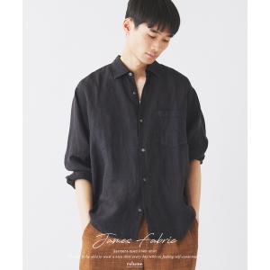 シャツ JAMES FABRIC / ジェームスファブリック ガーメントダイ リネンシャツ メンズ