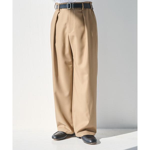 ワイドパンツ スラックス 「STUDIOUS」Non-Mulesed SW Slacks メンズ