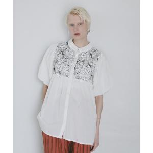 ブラウス シャツ 半袖 「AMERICAN RAG CIE」  インディアレースブラウス（WOMEN） レディース